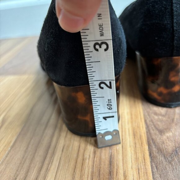 Vionic Suede Natalie Block Tortoise Heel Casual Shoe - Picture 12 of 13